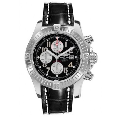 Breitling Super Avenger Black Dial Chronograph Men's Watch A1337011-B973BKLD watches