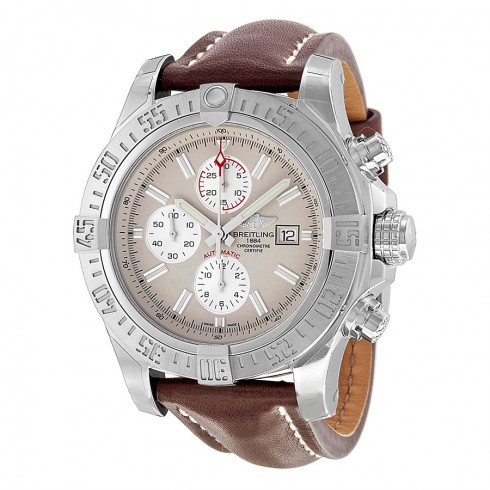 Breitling Super Avenger II Automatic Chronograph Brown Leather Strap Men's Watch A1337111-G779BRLT watches