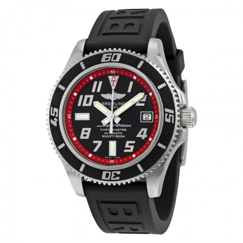 Breitling Superocean 42 Automatic Black Dial Black Rubber Strap Men's Watch A1736402-BA31BKPT3 watches