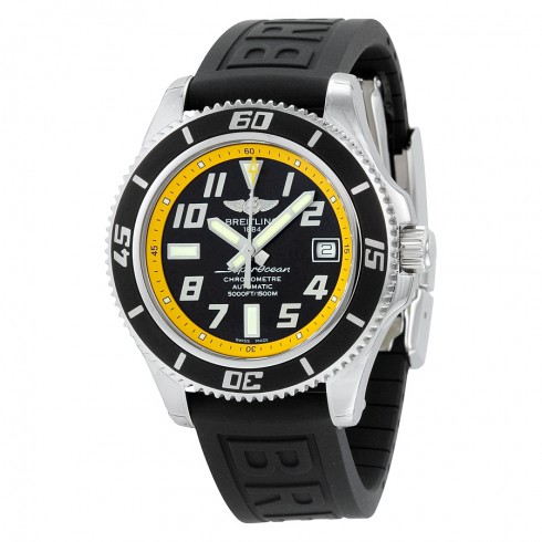 Breitling Superocean 42 Automatic Black Dial Rubber Strap Men's Watch A1736402-BA32BKPD3 watches