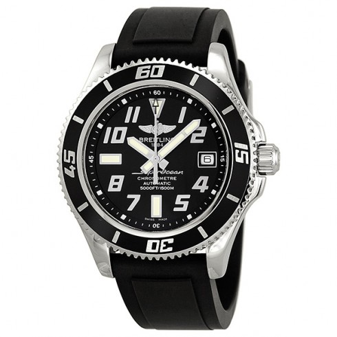 Breitling Superocean 42 Automatic Black Dial Stainless Steel Men's Watch A1736402-BA28 watches