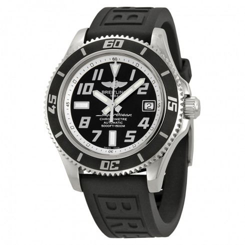 Breitling SuperOcean 42 Mechanical Black Dial Black Rubber Men's Watch A1736402-BA29BKPT3 watches