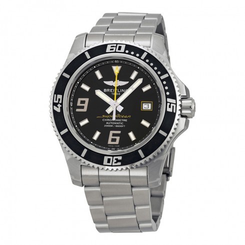 Breitling Superocean 44 Automatic Black Dial Men's Watch A1739102-BA78SS watches