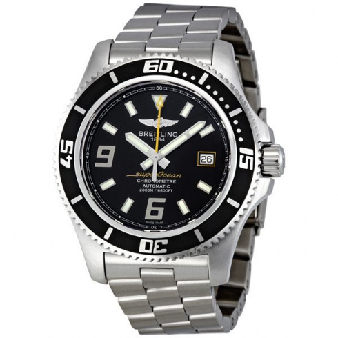 Breitling Superocean 44 Black Dial Automatic Men's Watch A1739012-BA78SS watches
