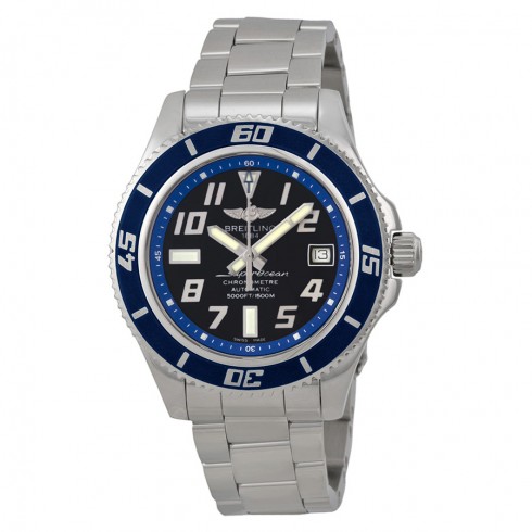 Breitling Superocean Abyss 42 Black Dial Stainless Steel Men's Watch A1736402-BA3 watches