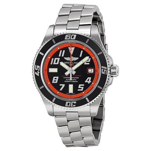 Breitling SuperOcean Automatic Black Dial Stainless Steel Men's Watch A17364Y4-BA89SS watches