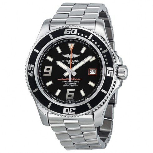 Breitling Superocean Automatic Black Dial Stainless Steel Men's Watch A17391A8-BA80SS watches