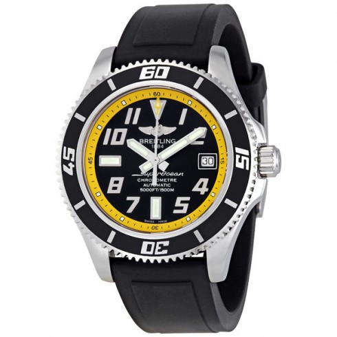 Breitling Superocean Black and Yellow Dial Men's Watch A1736402-BA32BKPT watches