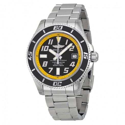 Breitling SuperOcean Black Dial Stainless Steel Men's Watch A1736402-BA32SS watches
