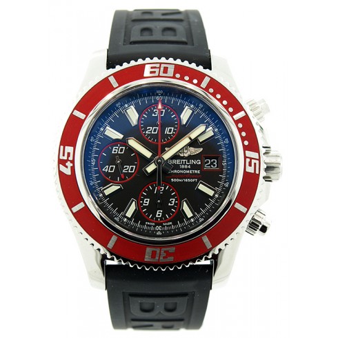 Breitling Superocean Chronogragh II Black Dial Black Rubber Men's Watch A13341X9-BA81BKPT watches