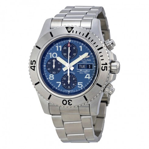 Breitling Superocean Chronograph Blue Dial Stainless Steel Men's Watch A13341C3-C893SS watches