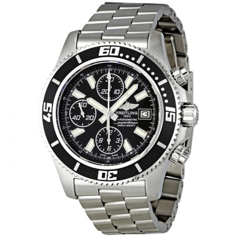 Breitling Superocean Chronograph II Black Dial Steel Automatic Men's Watch A1334102-BA84SS watches