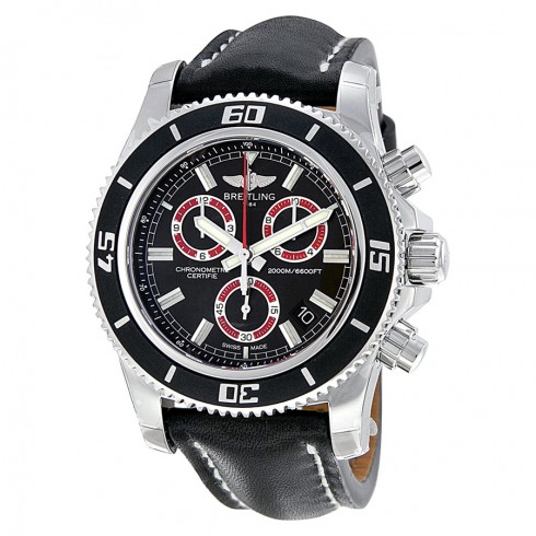 Breitling SuperOcean Chronograph M2000 Black Dial Stainless Steel Men's Watch A73310A8-BB72BKLT watches
