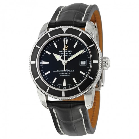 Breitling Superocean Heritage 42 Automatic Black Dial Black Leather Men's Watch A1732124-BA61BKCD watches