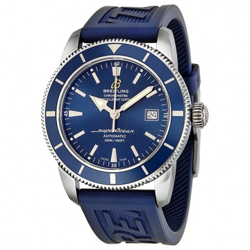Breitling Superocean Heritage 42 Blue Dial Blue Rubber Men's Watch A1732116-C832B watches
