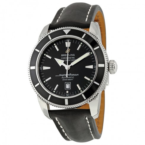 Breitling Superocean Heritage 46 Automatic Black Dial Black Leather Men's Watch A1732024-B868BKLD watches