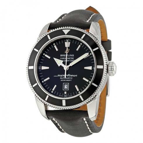Breitling Superocean Heritage 46 Automatic Black Dial Black Leather Men's Watch A1732024-B868BKLT watches