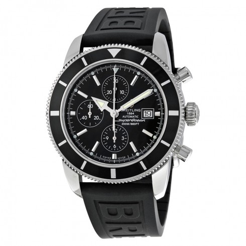 Breitling Superocean Heritage Automatic Chronograph Black Dial Black Rubber Men's Watch A1332024-B908BKPD3 watches