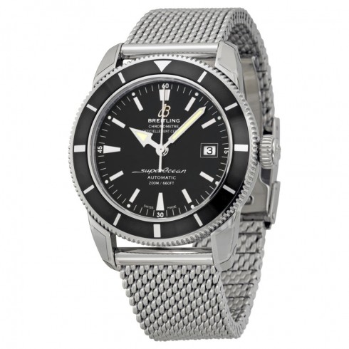 Breitling Superocean Heritage Black Dial Stainless Steel Men's Watch A1732124-BA61SS watches