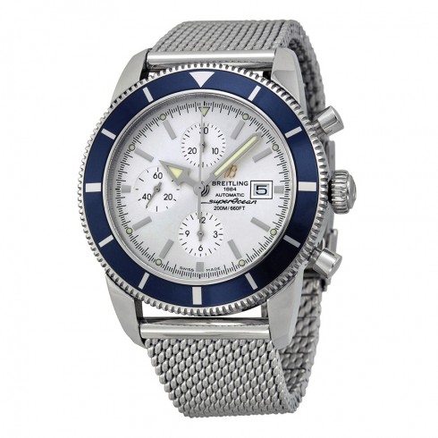 Breitling Superocean Heritage Chronograph Silver Dial Automatic Men's Watch A1332016-G698SS watches