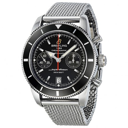 Breitling SuperOcean Heritage Chronographe 44 Automatic Black Dial Men's Watch A2 watches