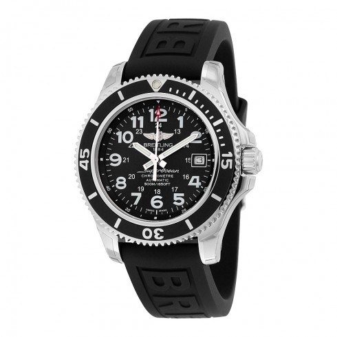 Breitling Superocean II 42 Black Dial Black Rubber Men's Watch A17365C9/BD67BKPT3 watches