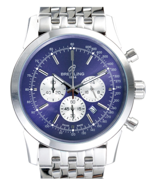 Breitling TransOcean Chrono AB015212/BA99/151A Blue Dial Automatic Round Watch watches
