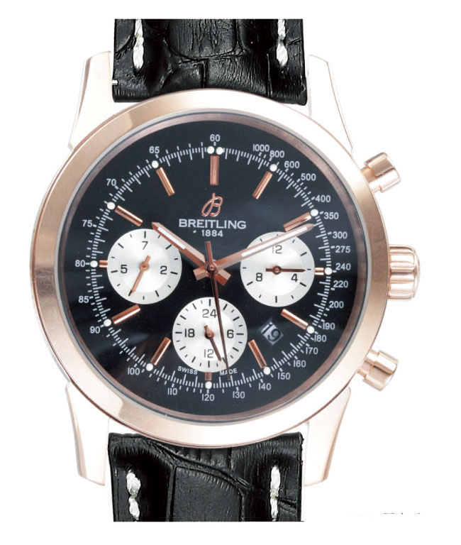 Breitling TransOcean Chrono AB015212-G724-SS 43mm Mens Rose Gold Case Watch watches