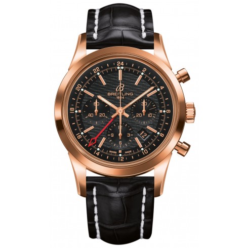 Breitling Transocean Chronograph GMT Black Dial BWatch RB045112-BC68SS watches