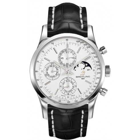 Breitling Transocean Chronograph Silver Dial Automatic Men's Watch A1931012-G750BKCT watches