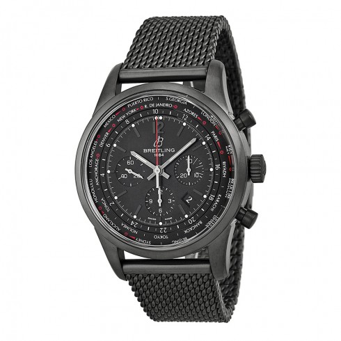 Breitling Transocean Unitime Pilot Black Dial Automatic Men's Watch MB0510U6-BC80SS watches