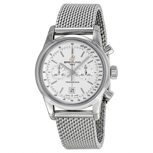 Breitling Transocean White Dial Stainless Steel Men's Watch A4131012-G757SS watches
