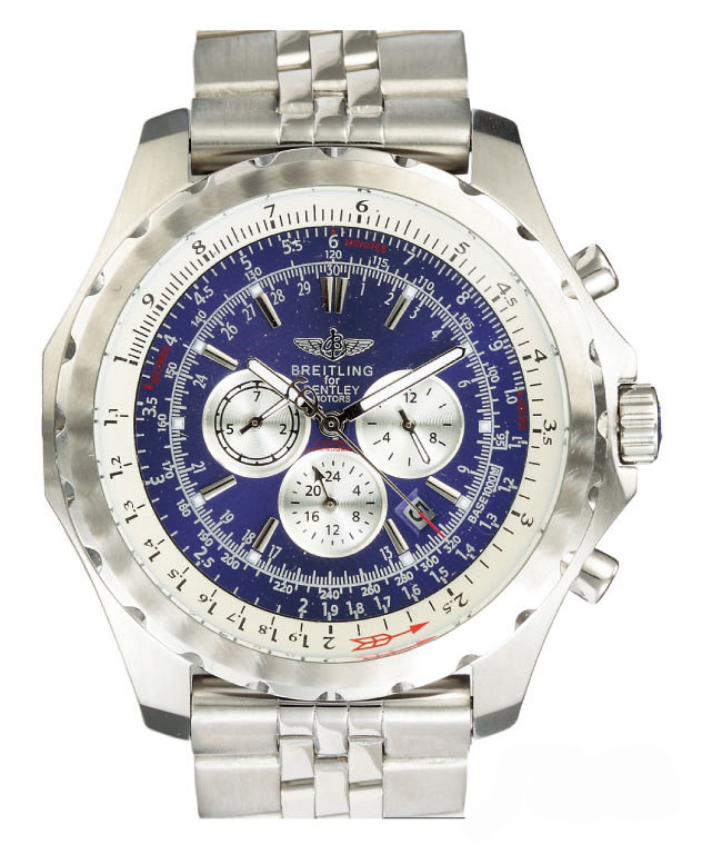 Breitling Windrider Chronomat A2536313/Q522 Silver Stainless Steel Strap 48.7mm Blue Dial Watch watches