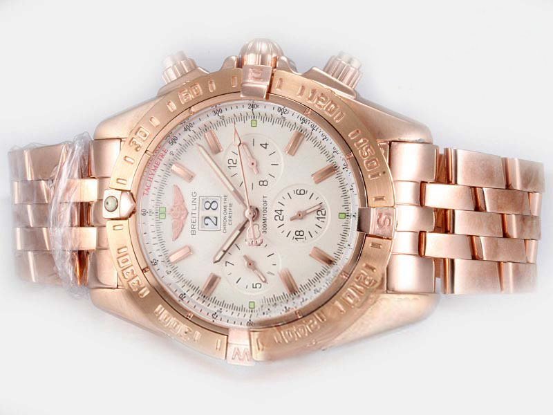 Breitling Windrider Chronomat B13048 Stainless Steel Bezel Quartz Chronograph Mens Watch watches