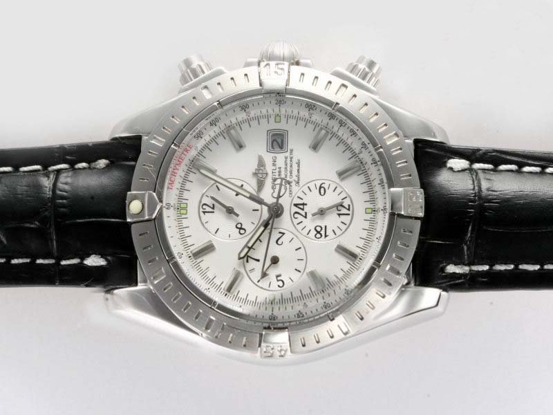 Breitling Windrider Chronomat Evolution A 13356 42.5mm Automatic White Dial Watch watches