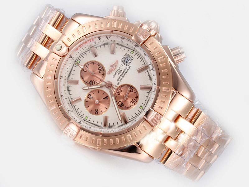 Breitling Windrider Chronomat Evolution A13356 Stainless Steel Case White Dial Round Watch watches