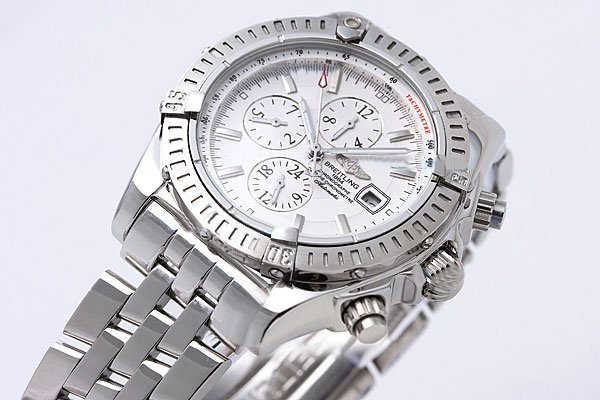 Breitling Windrider Chronomat Evolution A1335611-A573SS Automatic White Dial Round Watch watches