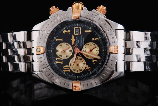 Breitling Windrider Chronomat Evolution A1335611/B722-372A 43.7mm Automatic Black Dial Watch watches