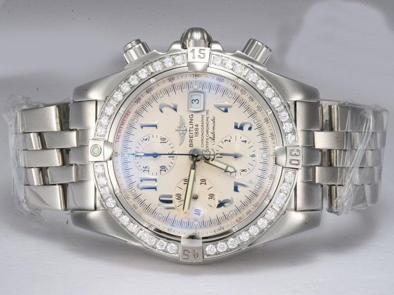 Breitling Windrider Chronomat Evolution A1335653-A573-372A White Dial Automatic Watch watches