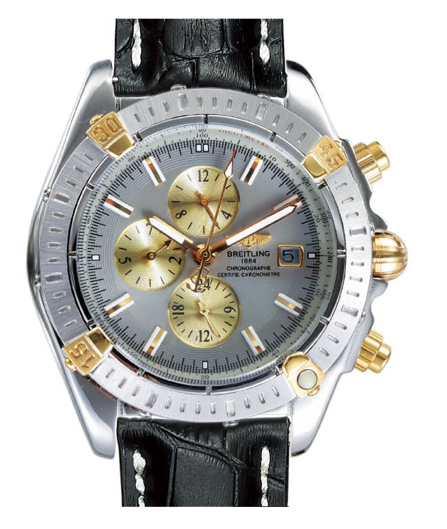 Breitling Windrider Chronomat Evolution B13356 Grey Dial Round Watch watches