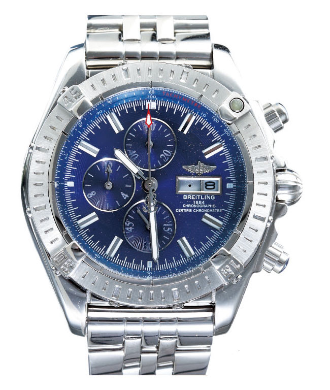 Breitling Windrider Chronomat Evolution B1335611/C646-TT 44mm Blue Dial Automatic Watch watches