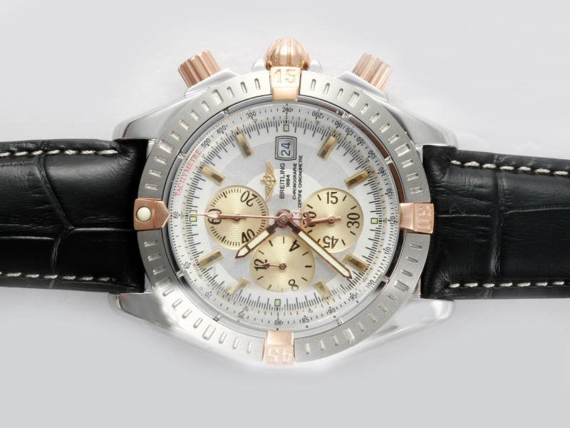 Breitling Windrider Chronomat Evolution B1335611/C648-3LT Quartz Chronograph 42.5mm White Dial Watch watches