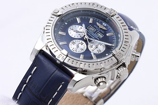 Breitling Windrider Chronomat Evolution Steel 44mm Automatic Blue Dial Watch watches