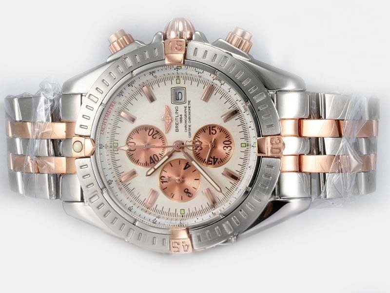 Breitling Windrider Chronomat Evolution Steel 6 42.5mm White Dial Watch watches