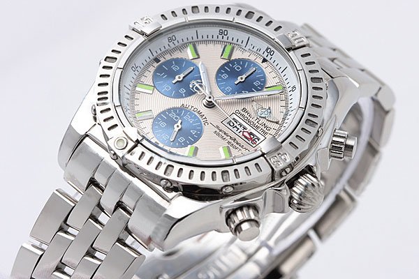 Breitling Windrider Chronomat Evolution Steel 6 Stainless Steel Case Round Mens Watch watches