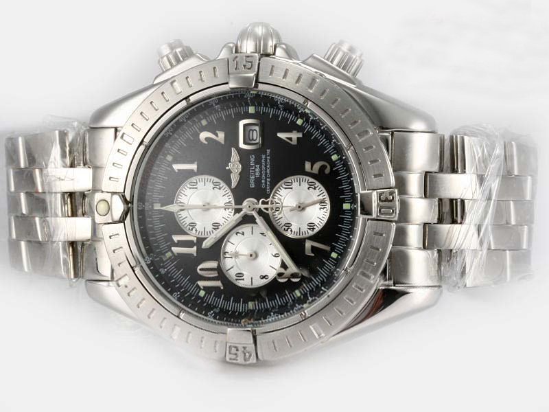 Breitling Windrider Chronomat Evolution Steel 9 42.5mm Mens Stainless Steel Case Watch watches