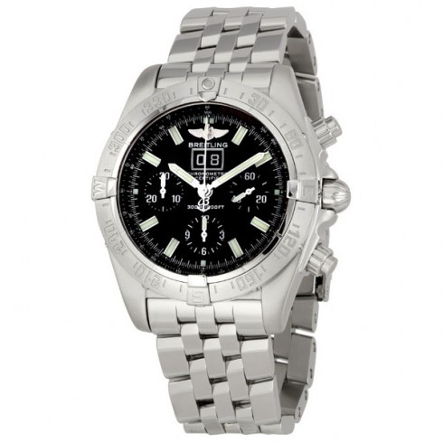 Breitling Blackbird Men's Chronograph Watch with Black Dial A4435912-B811SS watches