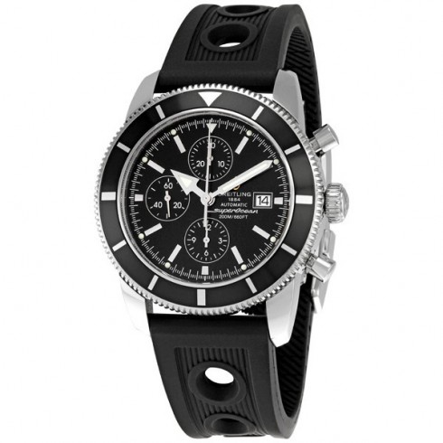 Breitling Superocean Heritage Chronograph Black Dial Black Rubber Men's Watch A1332024-B908BKRD watches