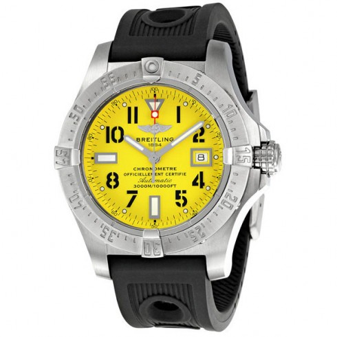 Breitling Avenger Seawolf Yellow Dial Men's Watch A1733010-I513BKRD watches