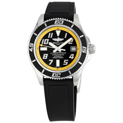 Breitling Superocean Black Yellow Dial Men's Watch A1736402-BA32BKPD watches